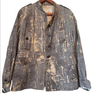 Jackets by Cino Animal Print Long Sleeved Jacket